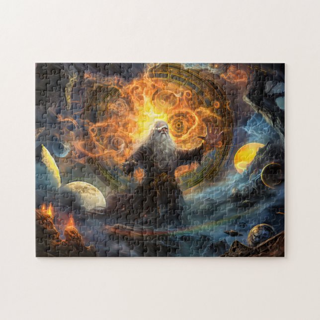Puzzle Odin formant un nouveau monde après Ragnarök (Horizontal)