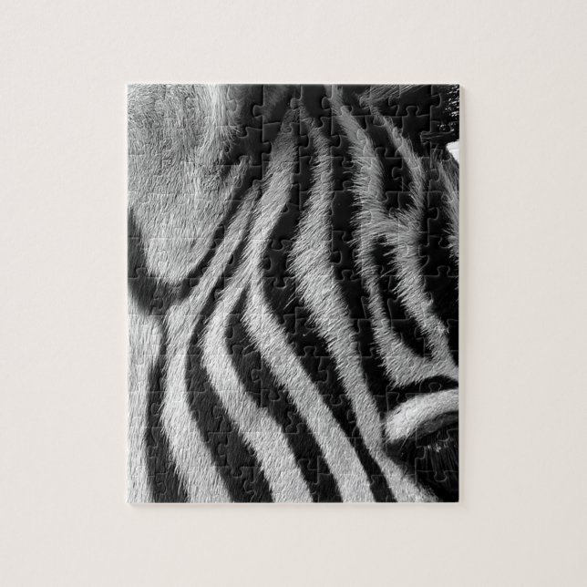 Puzzle Oeil animal abstrait de zèbre (Vertical)