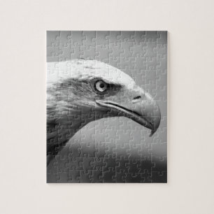 Puzzle Oeil d'aigle noir et blanc