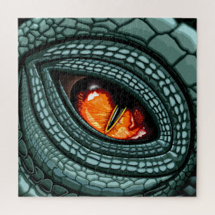 Puzzle Œil de prédateur reptile primal