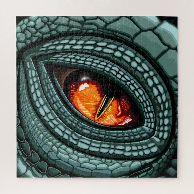 Puzzle Œil de prédateur reptile primal (Vertical)