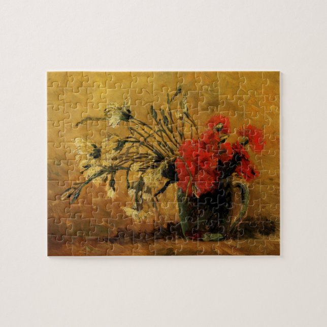 Puzzle Œillets rouges et blancs de Vincent van Gogh (Horizontal)