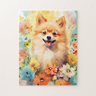 Puzzle OEuvre colorée d'aquarelle de Poméranie