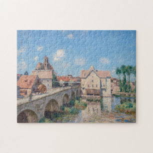 Puzzle OEuvre d'Alfred Sisley - Le Pont de Moret