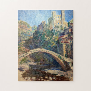 Puzzle OEuvre d'art Claude Monet - Le Château de Dolceacq