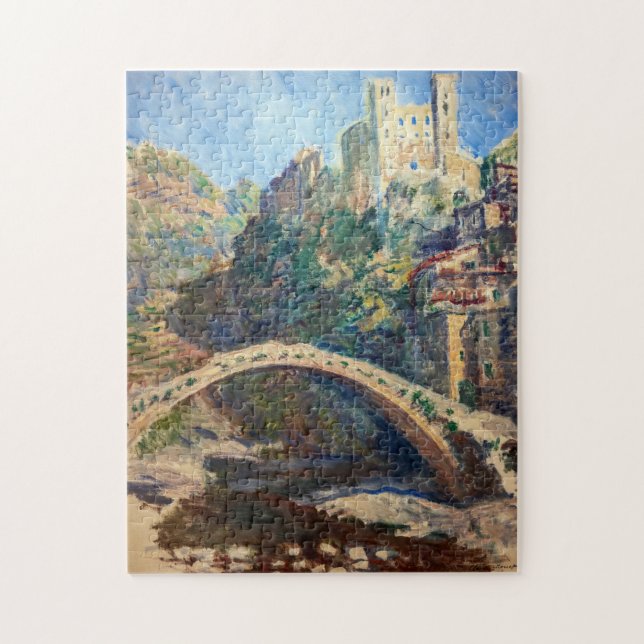 Puzzle OEuvre d'art Claude Monet - Le Château de Dolceacq (Vertical)