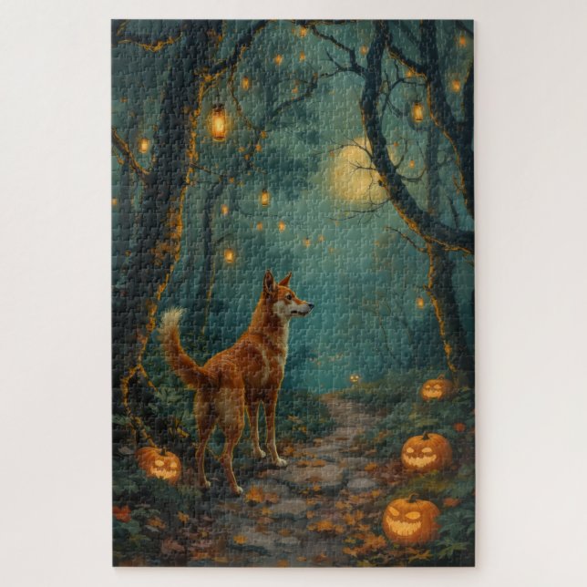 Puzzle Œuvre d'art Halloween Bassejour Forêt Enchantée (Vertical)