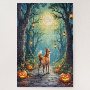 Puzzle Œuvre d'art Halloween Bassejour Forêt Enchantée