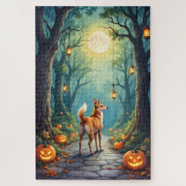 Puzzle Œuvre d'art Halloween Bassejour Forêt Enchantée (Vertical)
