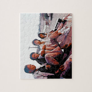 Puzzle Œuvre d'art inspirée de films noirs classiques des