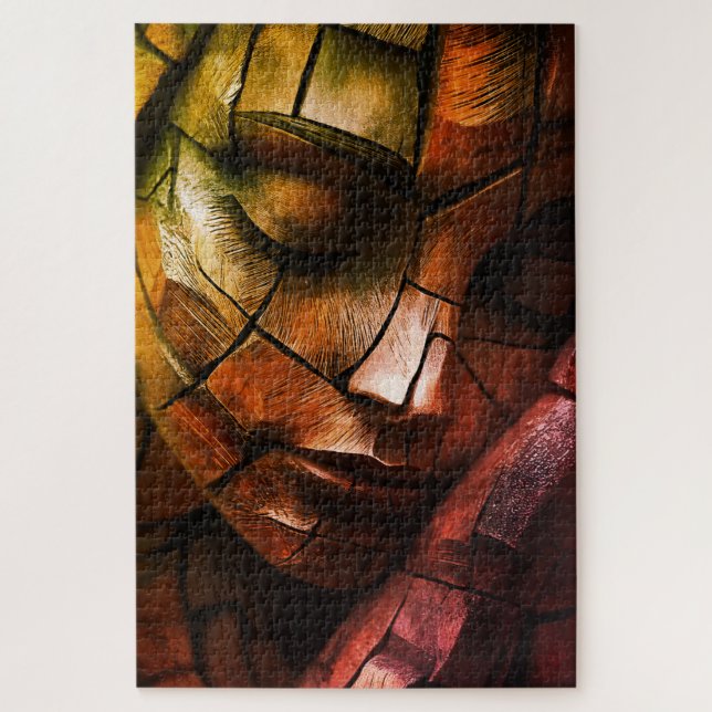 Puzzle Œuvre d'art murale abstraite en mosaïque représent (Vertical)