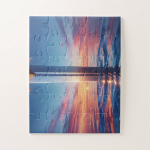 Puzzle Œuvre d'art murale Épée de coucher de soleil mysti