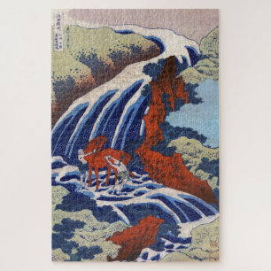 Puzzle OEuvre d'art sur la cascade japonaise orientale