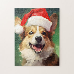 Puzzle OEuvre de peinture de Noël Corgi
