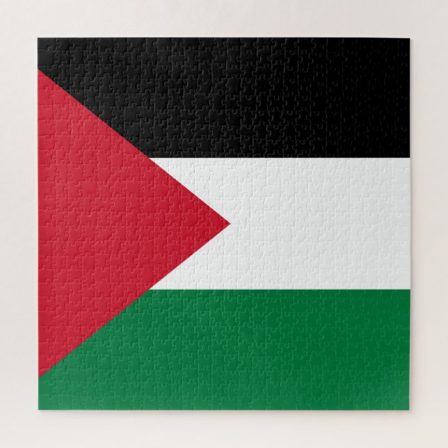 Puzzle officiellement le drapeau de l'État de Palestine (Vertical)