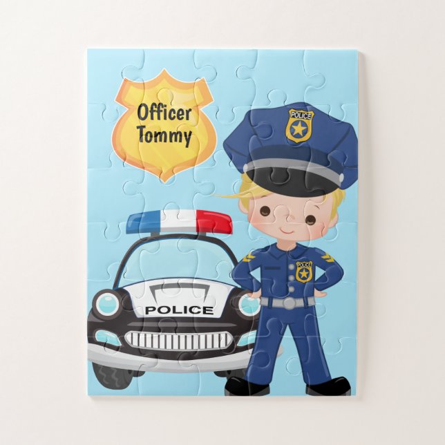 Puzzle Officier de police et enfants de patrouille J (Vertical)
