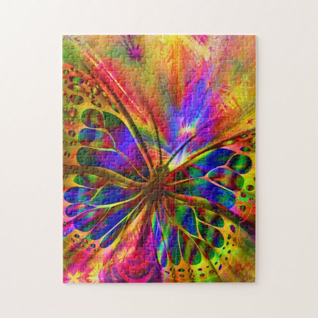 Puzzle Oh, non ! Le Papillon est piégé ! ! Attends. . .dé (Vertical)