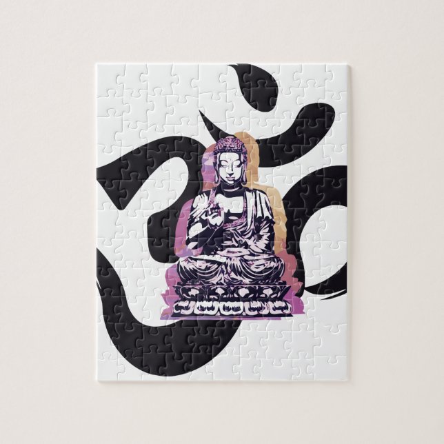 Puzzle Ohm de Buddah de coucher du soleil (Vertical)