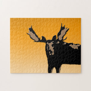 Puzzle Oie au coucher du soleil - Art original de la faun