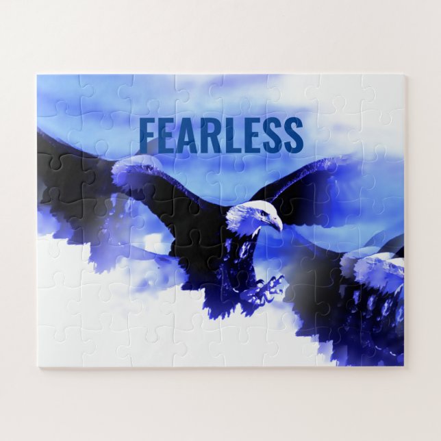 Puzzle Oigle sans peur Motivational Courage Artwork (Horizontal)