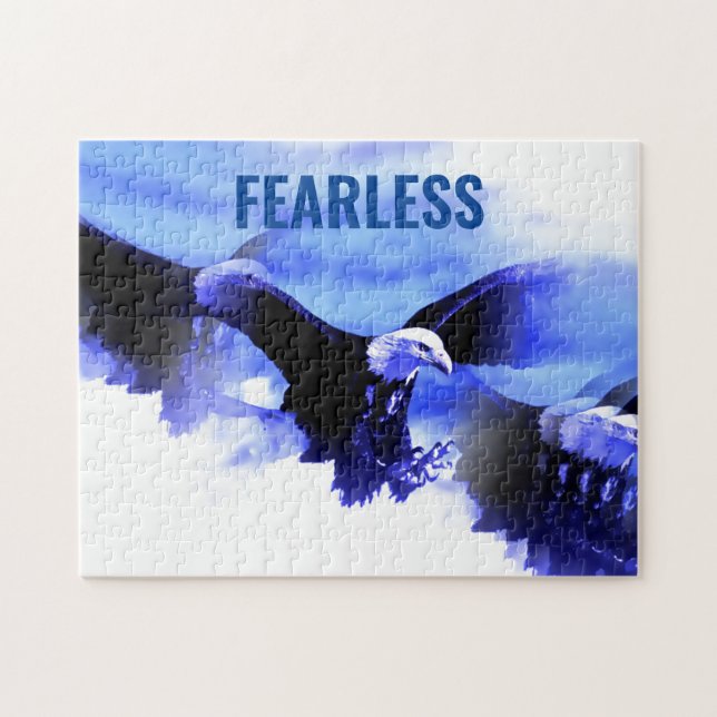 Puzzle Oigle sans peur Motivational Courage Artwork (Horizontal)