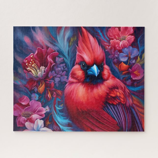 Puzzle Oiseau Cardinal Beau (Horizontal)