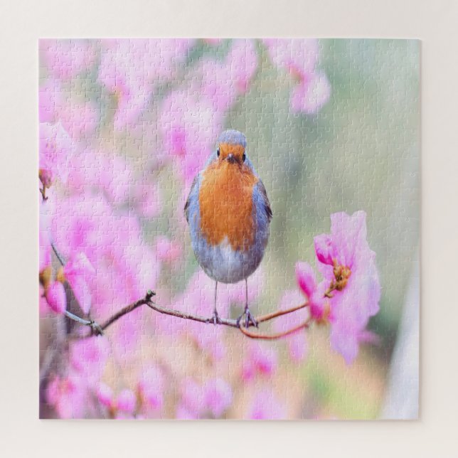 Puzzle Oiseau de printemps adorable (Vertical)