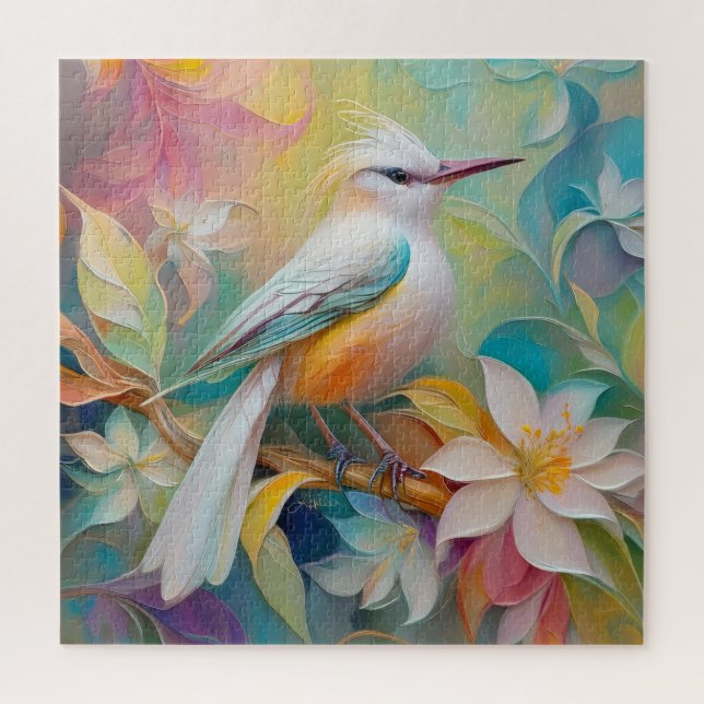 Puzzle Oiseau d'Imaginaire tourbé d'or (Vertical)