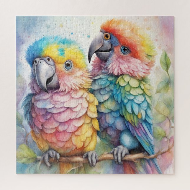 Puzzle Oiseaux arc-en-ciel Parrots 1 (Vertical)