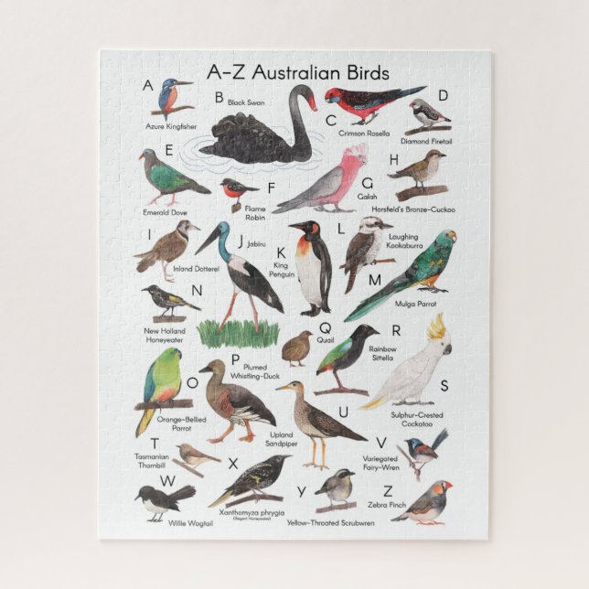 Puzzle Oiseaux d'Australie  (Vertical)