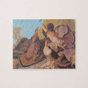 Puzzle Oiseaux de faisan de grouse de Ruffed d'Audubon
