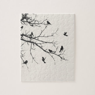Puzzle Oiseaux en noir et blanc