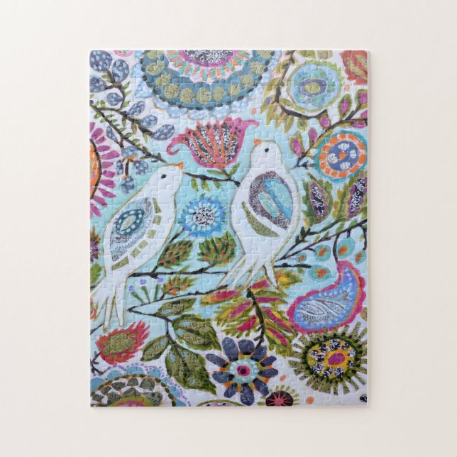 Puzzle Oiseaux en papier I (Vertical)