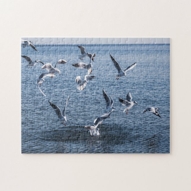 Puzzle oiseaux et mer (Horizontal)