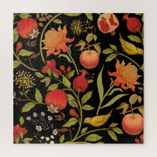 Puzzle Oiseaux exotiques Fleurs Illustration Vintage