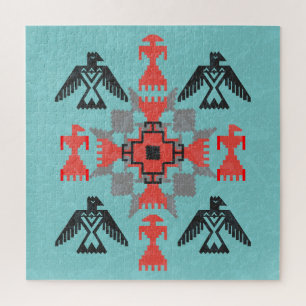 Puzzle Oiseaux Navajo, Vintages tribaux ethniques.
