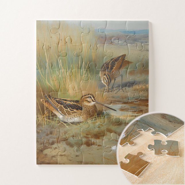 Puzzle Oiseaux vintages illustrés, Oiseaux (Créateur téléchargé)