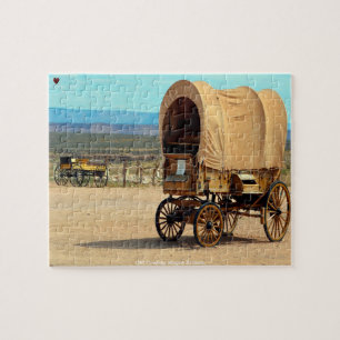 Puzzle Old Cowboy Wagon