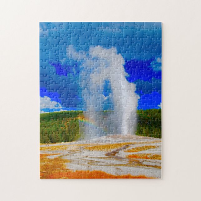 Puzzle Old Faithful Parc national de Yellowstone. (Vertical)