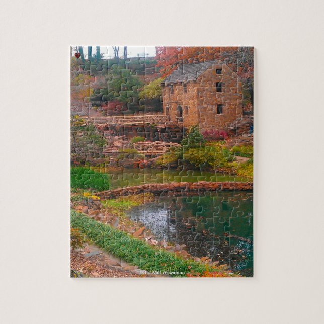 Puzzle Old Mill Arkansas (Vertical)