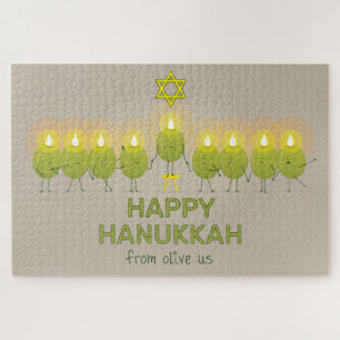 Puzzle Olive Hanoukka Menorah