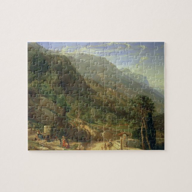 Puzzle Oliveraies chez Varenna, lac Como, Italie, 1861 (o (Horizontal)