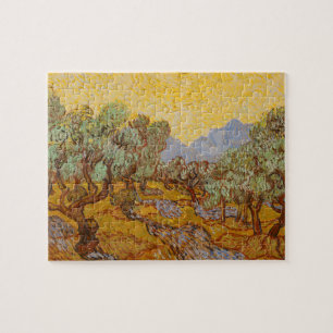 Puzzle Oliviers de Van Gogh Soleil Jaune Ciel