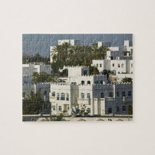 Puzzle Oman, Mascate, Qurm. Bâtiments de la zone de Qurm