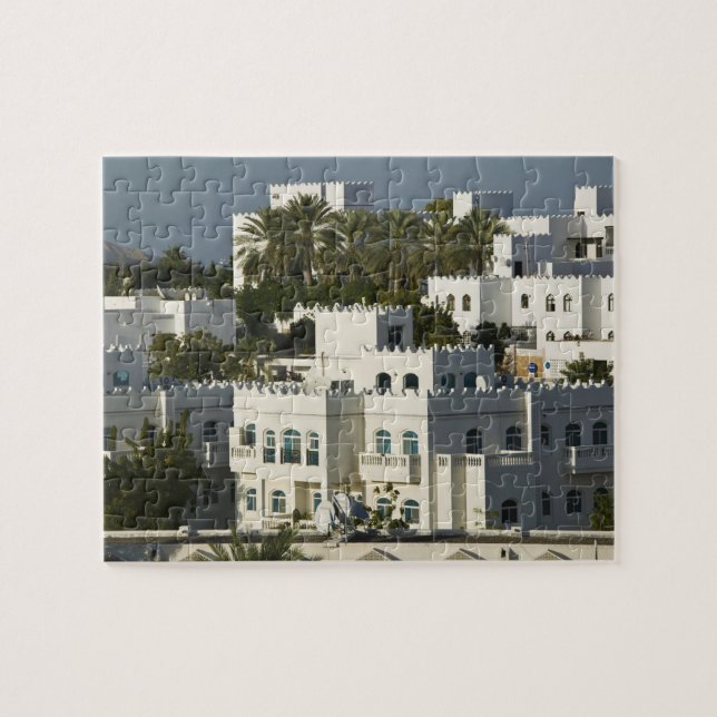 Puzzle Oman, Mascate, Qurm. Bâtiments de la zone de Qurm  (Horizontal)
