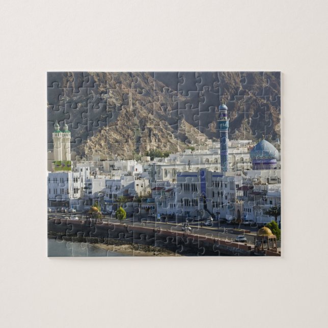 Puzzle Oman, Muscat, Mutrah. Bâtiments le long de Mutrah (Horizontal)