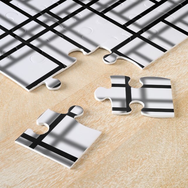Puzzle Ombre de grille d'art moderne (Côté)