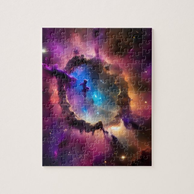 Puzzle Ombre mystérieuse dans les nuages nébuleux paysage (Vertical)