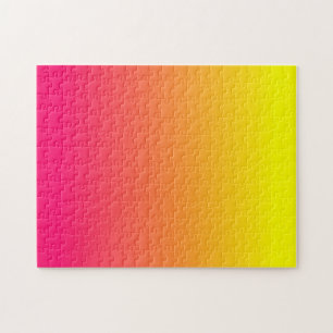 Puzzle Ombre rose orange jaune