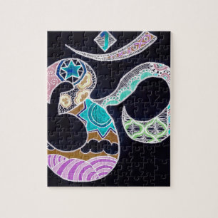 Puzzle Omkar au néon